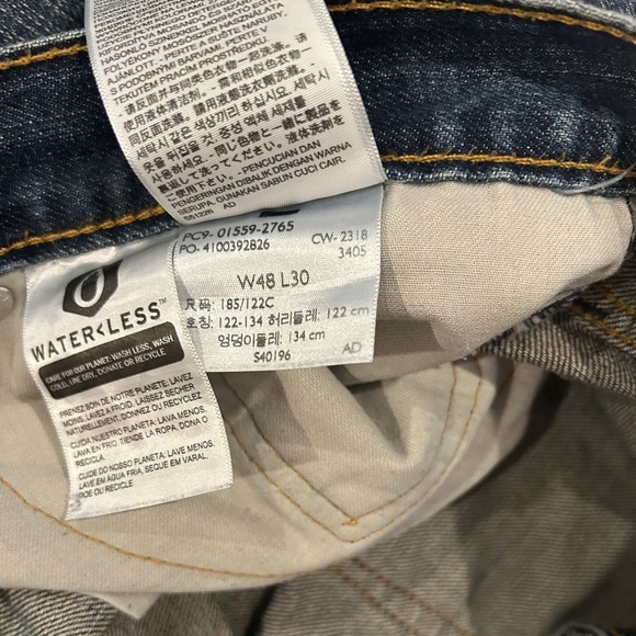Levis Mens 559 Relaxed Straight Fit Blue Jeans size 48x30 Cotton Denim Pants - Picture 7 of 7